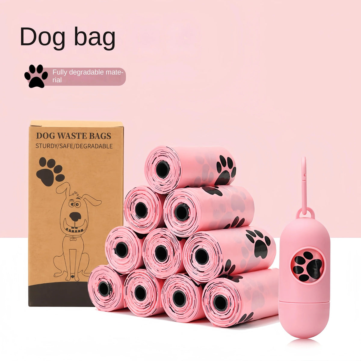 EPI Intensification Biodegradable Pet Garbage Bag Dog Poop Bags Dog Poop Bag Dispenser Dog Cleaning Supplies Dog